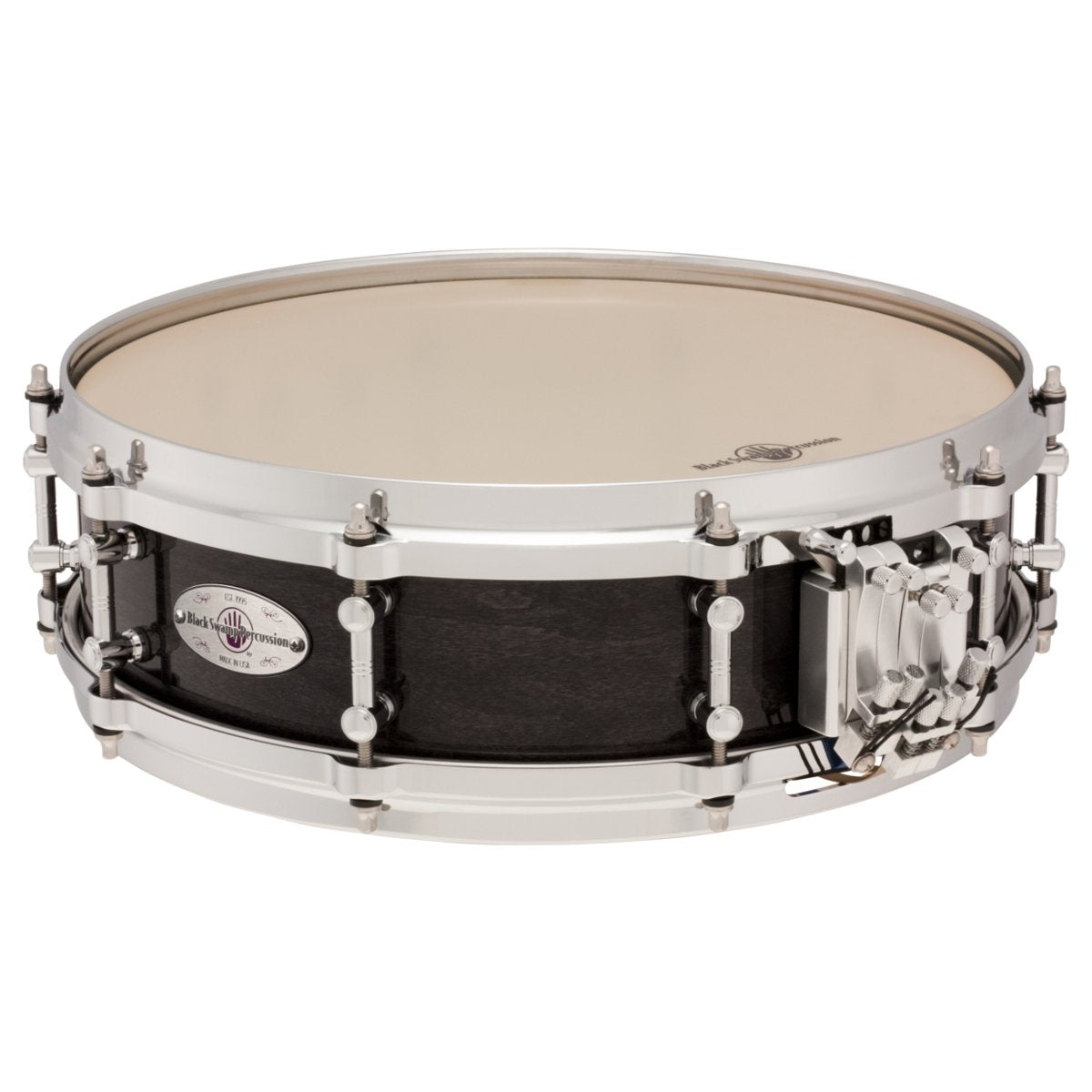 Black Swamp Mercury Series Maple Multisonic Snare Drum - 14" x 4" - Concert Black