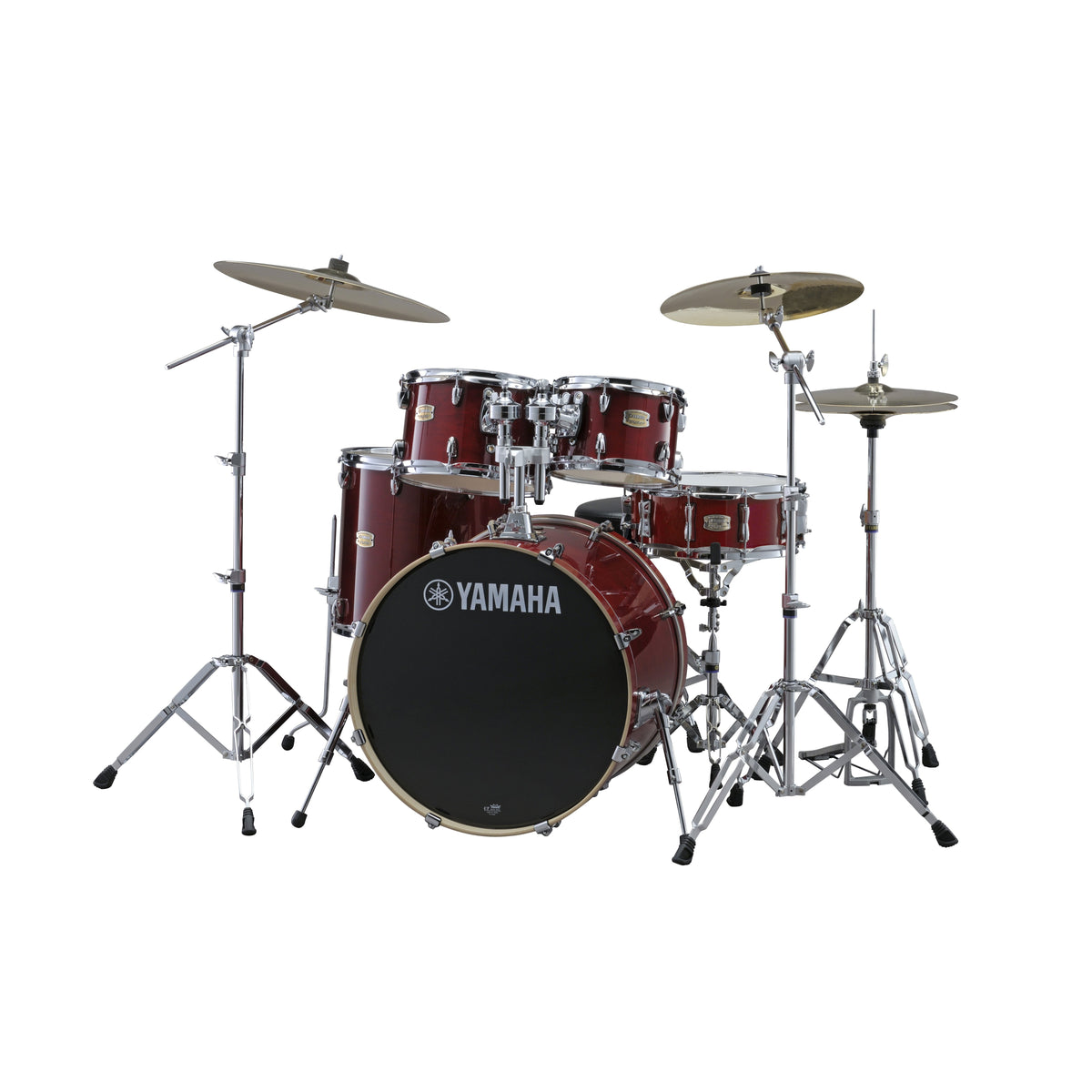 Cranberry Red, Yamaha Stage Custom Birch 5pc. Drum Set w/ HW 22 BD HW780