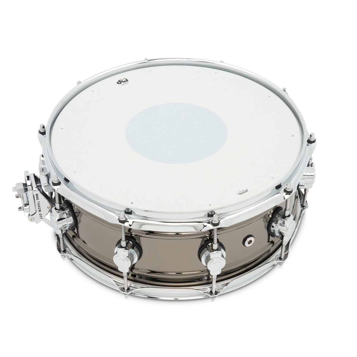 DW Design Series Black Nickel Over Brass Snare Drum - 14x5.5 - Image 4