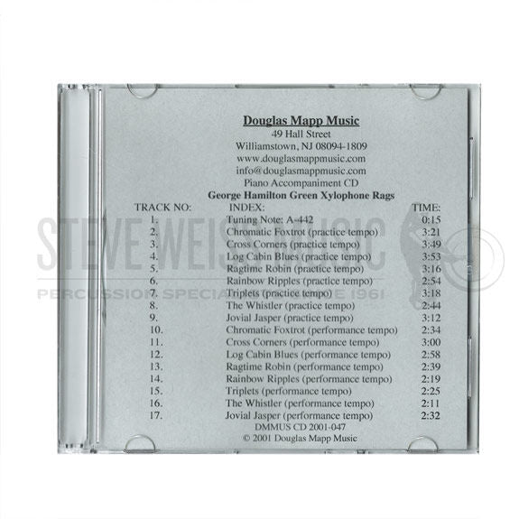 Green-Rags (CD) of George Hamilton Green (accompaniment CD)