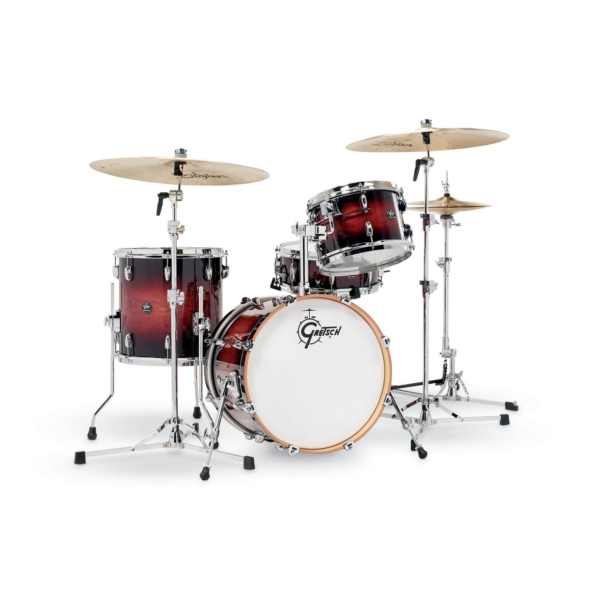 Gretsch Renown 4 Piece Drum Set (18/12/14/14sn) Cherry Burst rn2-j484-cb