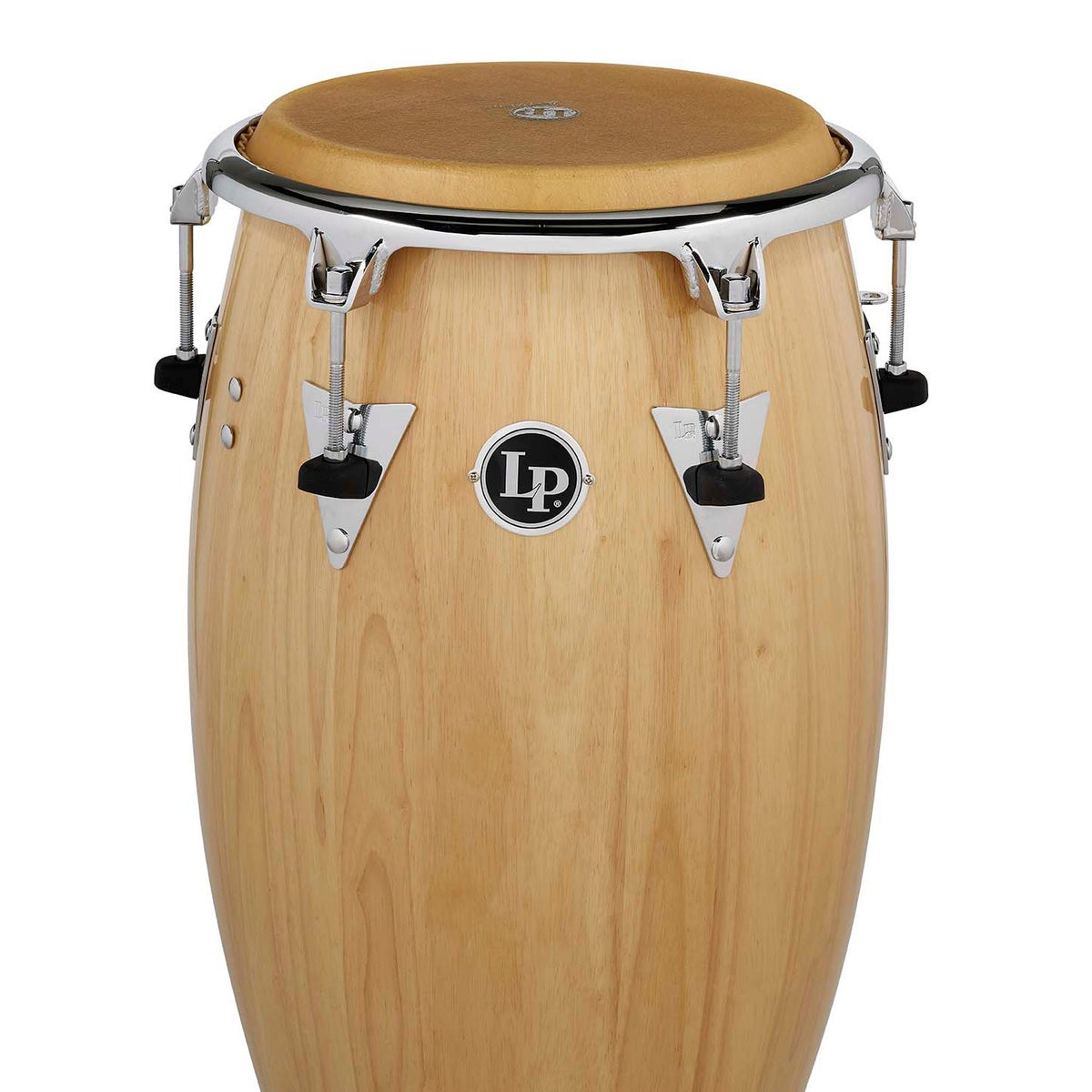 LP Classic Top-Tuning Wood Conga with Chrome Hardware - 11.75" - Natural - Image 2