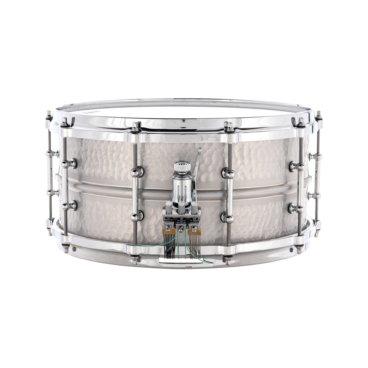 Ludwig Hammered Aluminum Concert Snare Drum - 14" x 6.5" - Image 2