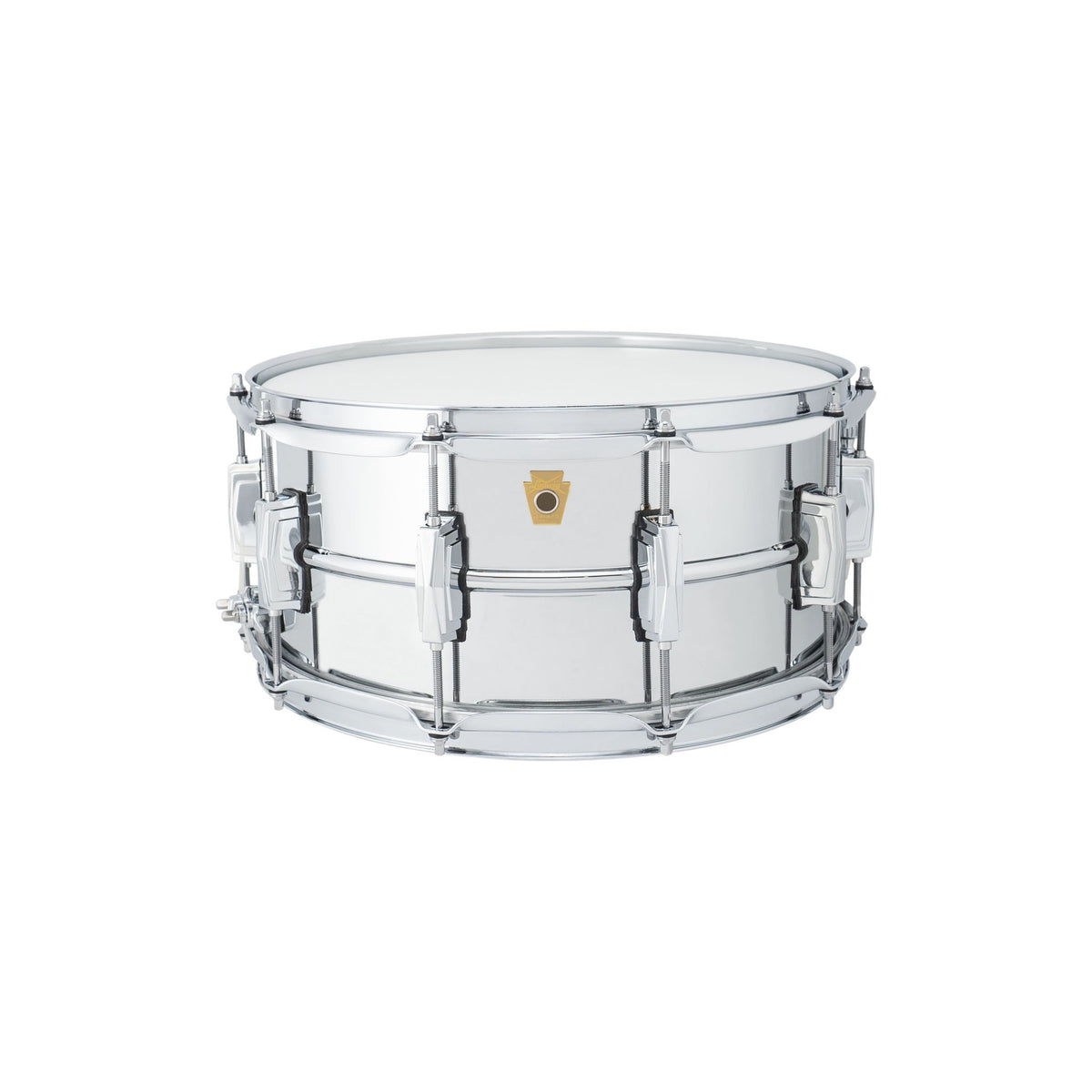 Ludwig Supraphonic Brass Chrome Plated Snare Drum - 14x6.5 LB402B