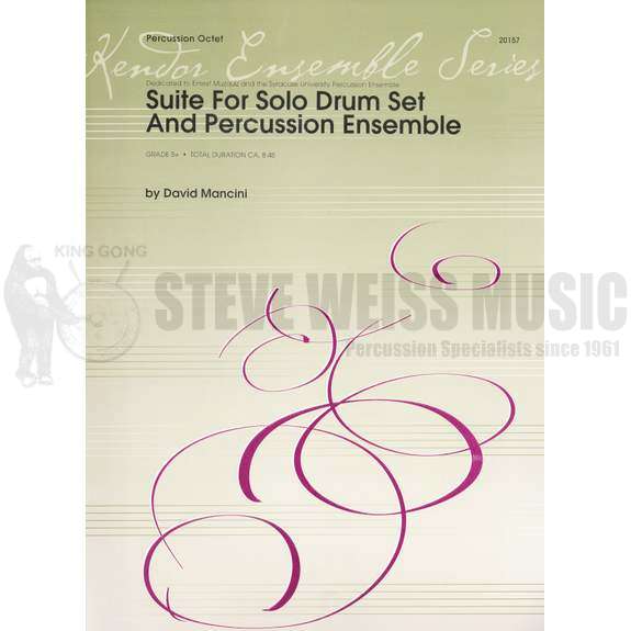 Mancini-Suite for Solo Drum Set and Percussion Ensemble (SP)-P/X