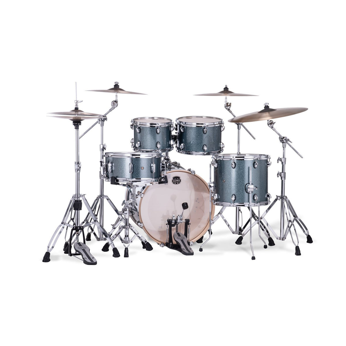 Mapex Mars Birch 5pc Fusion Shell Pack (20x10x12x14, 14x6.5) - Twilight Sparkle MPX-MA504SF-MI Rear