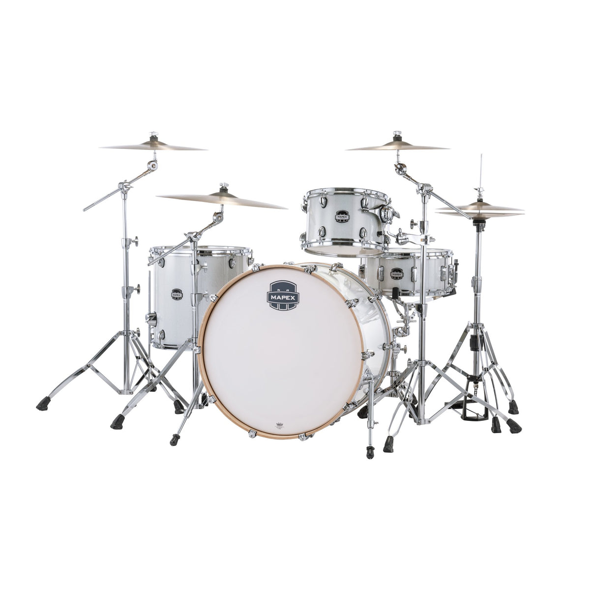 Mapex Mars Series 4-piece Rock Drum Set Shell Pack - Diamond Sparkle - Image 2