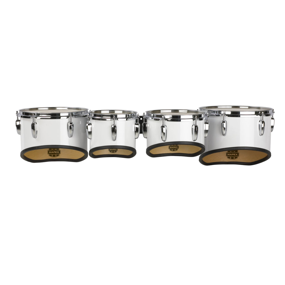 Mapex Qualifier Quad Marching Tenor Set - 8"/10"/12"/13" - Gloss White