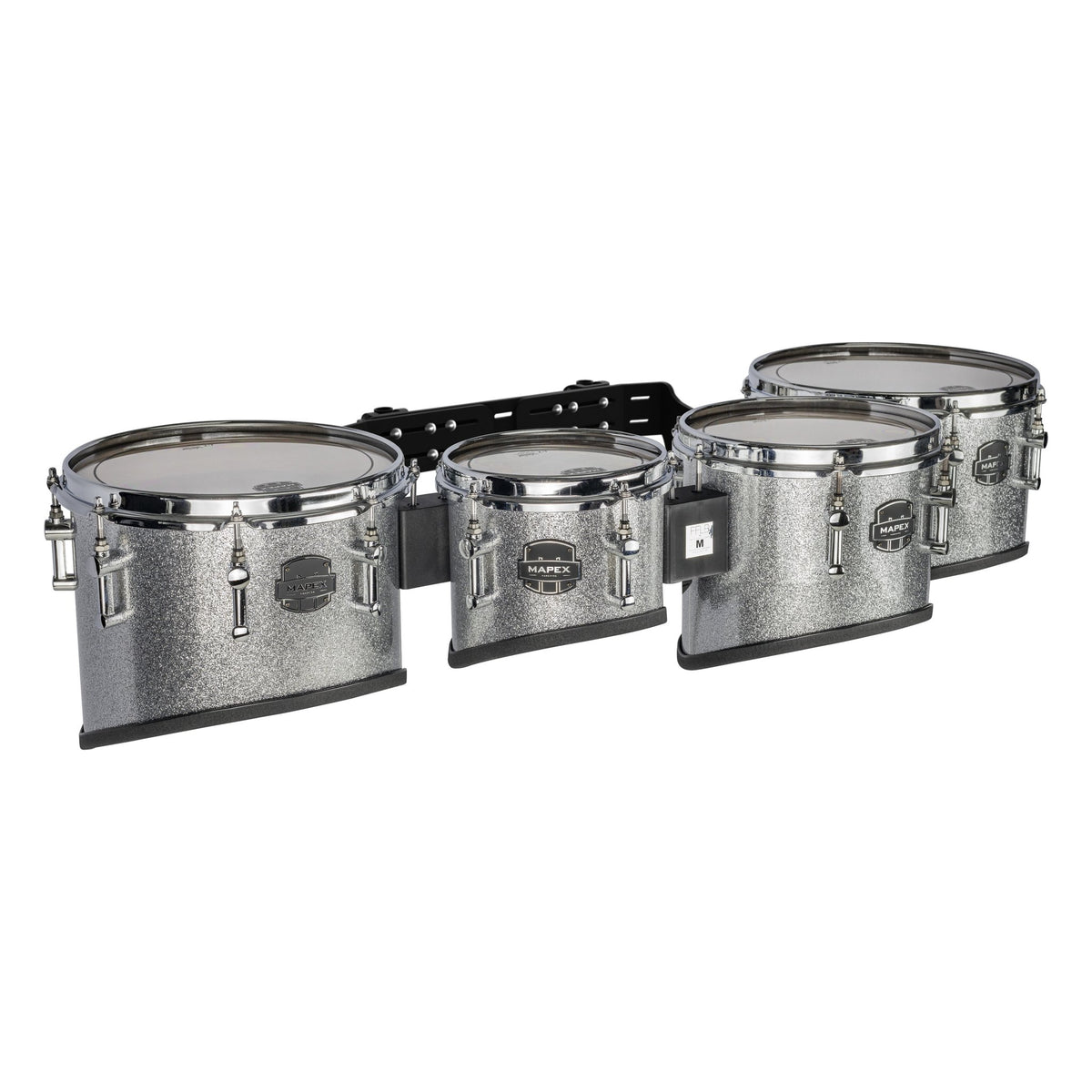 Mapex Quantum Mark II California Cut Quint Marching Tenor Set - 6"/8"/10"/12"/13" - Diamond Dazzle - Image 1