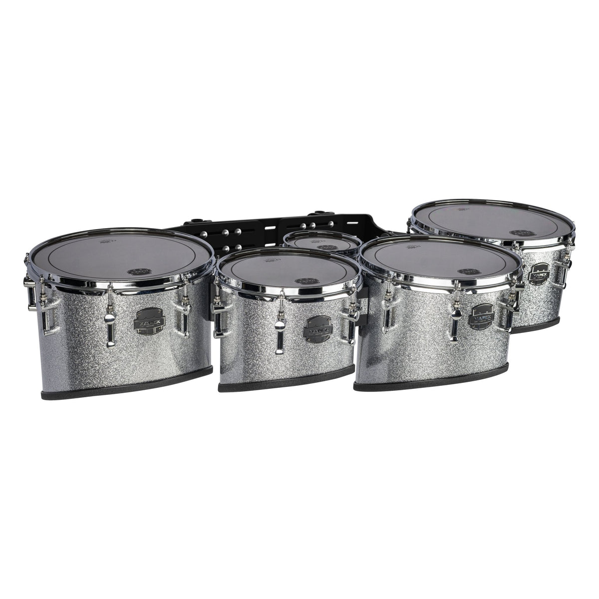 Mapex Quantum Mark II Classic Cut Quint Marching Tenor Set - 6"/10"/12"/13"/14" - Diamond Dazzle - Image 1