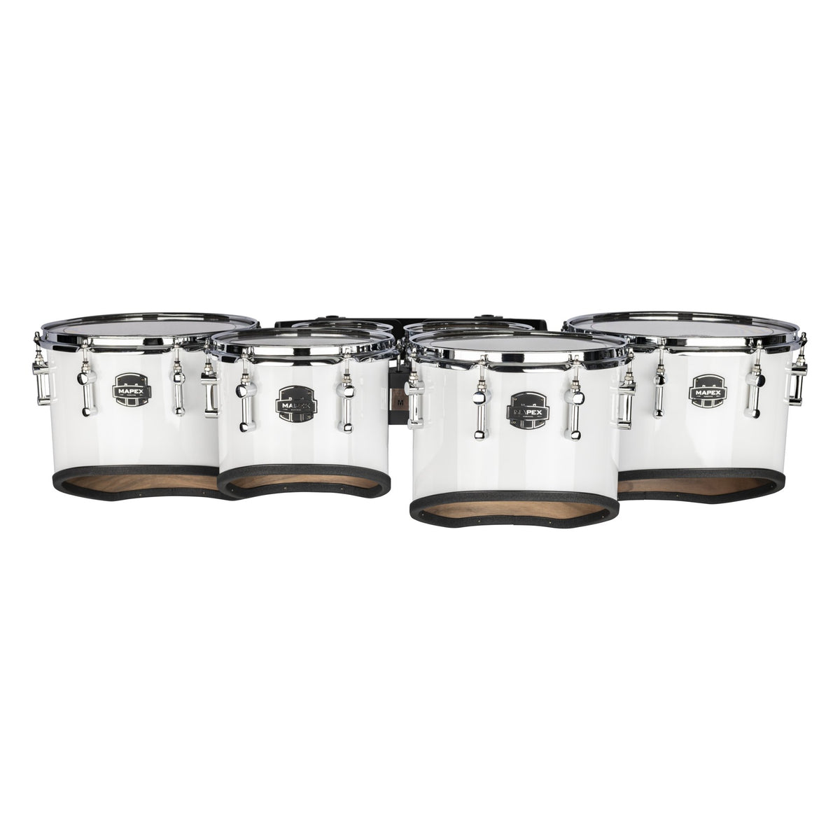 Mapex Quantum Mark II Classic Cut Sextet Marching Tenor Set - 6"/8"/10"/12"/13"/14" - Snow White - Image 2