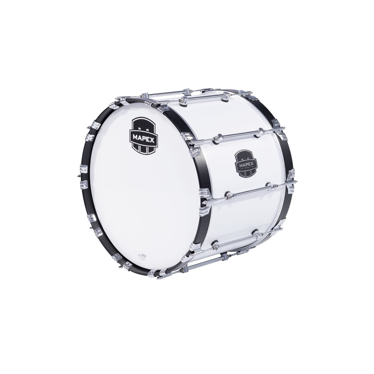 Mapex Quantum Mark II Marching Bass Drum - 20" x 14" - Gloss White