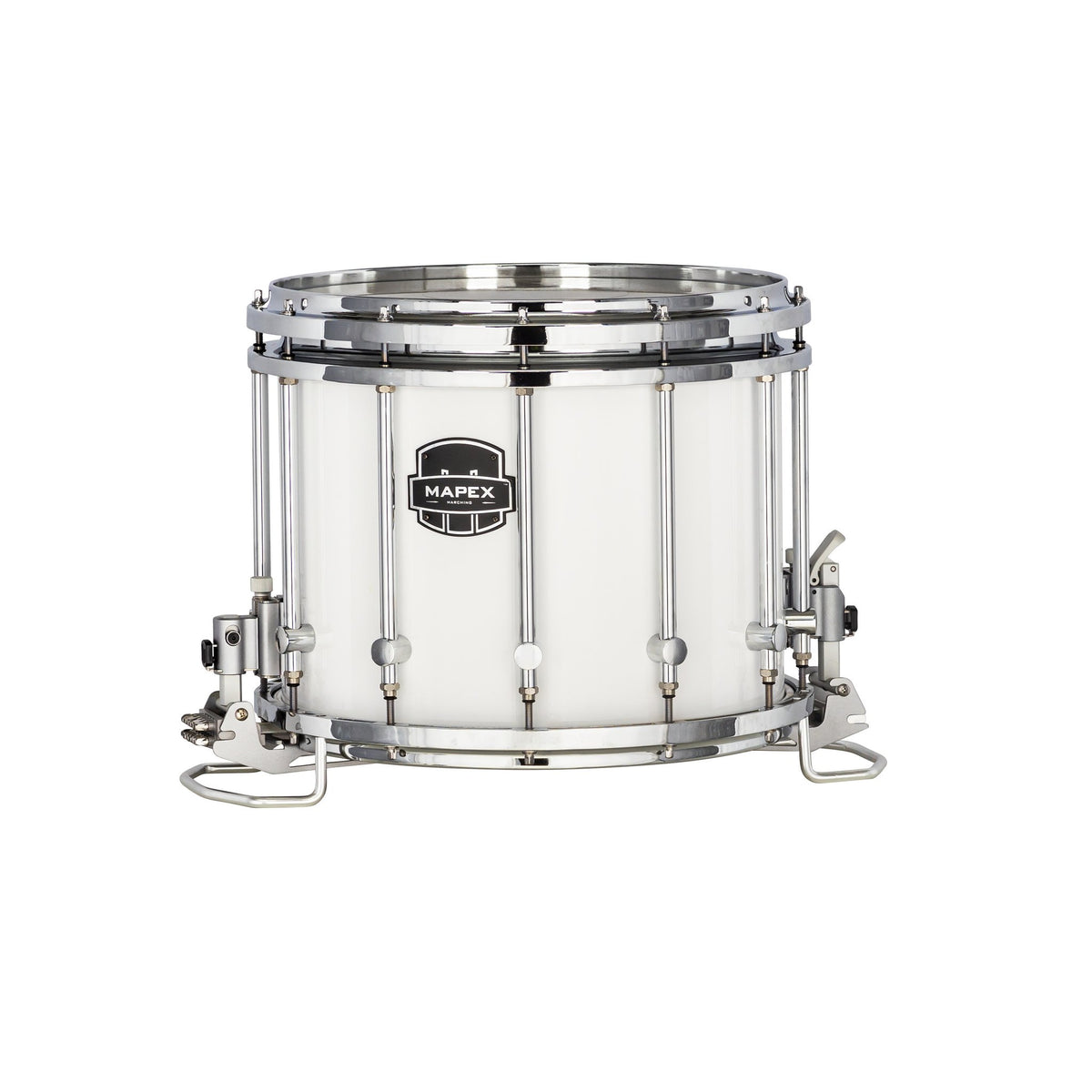Mapex Quantum MkII 14x12 Snare Drum, Chrome HW, Gloss White QCNX1412S-SW-CC