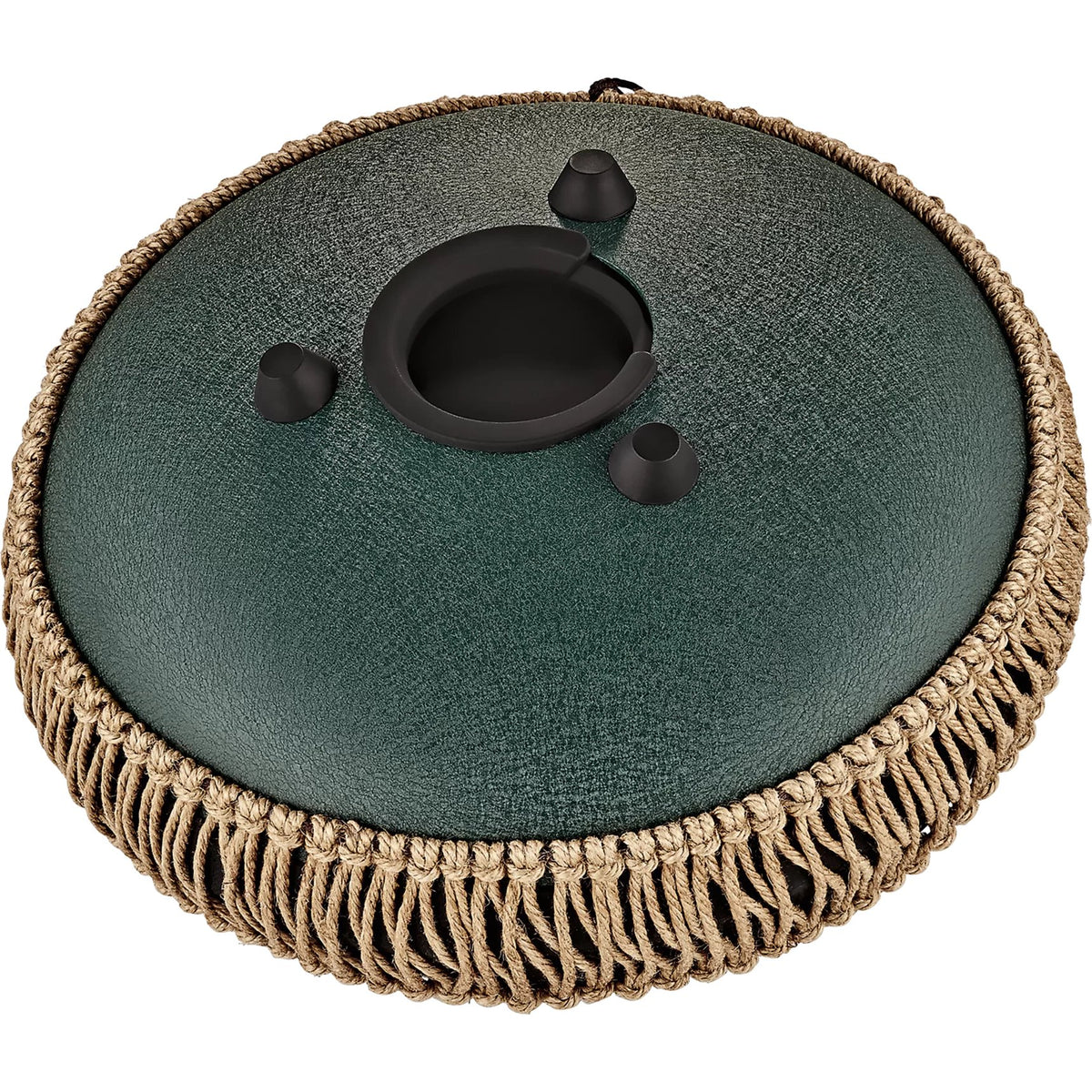 Meinl Dark Green Sonic Energy Medium Octave Steel Tongue Drum 10" - F# Minor/8 Notes Bottom MOSTD4DG