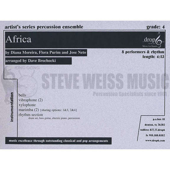 Moreira/Purim/Neto-Africa arr. Brochocki (SP)-B/2V/X/2M/P/PN/BG