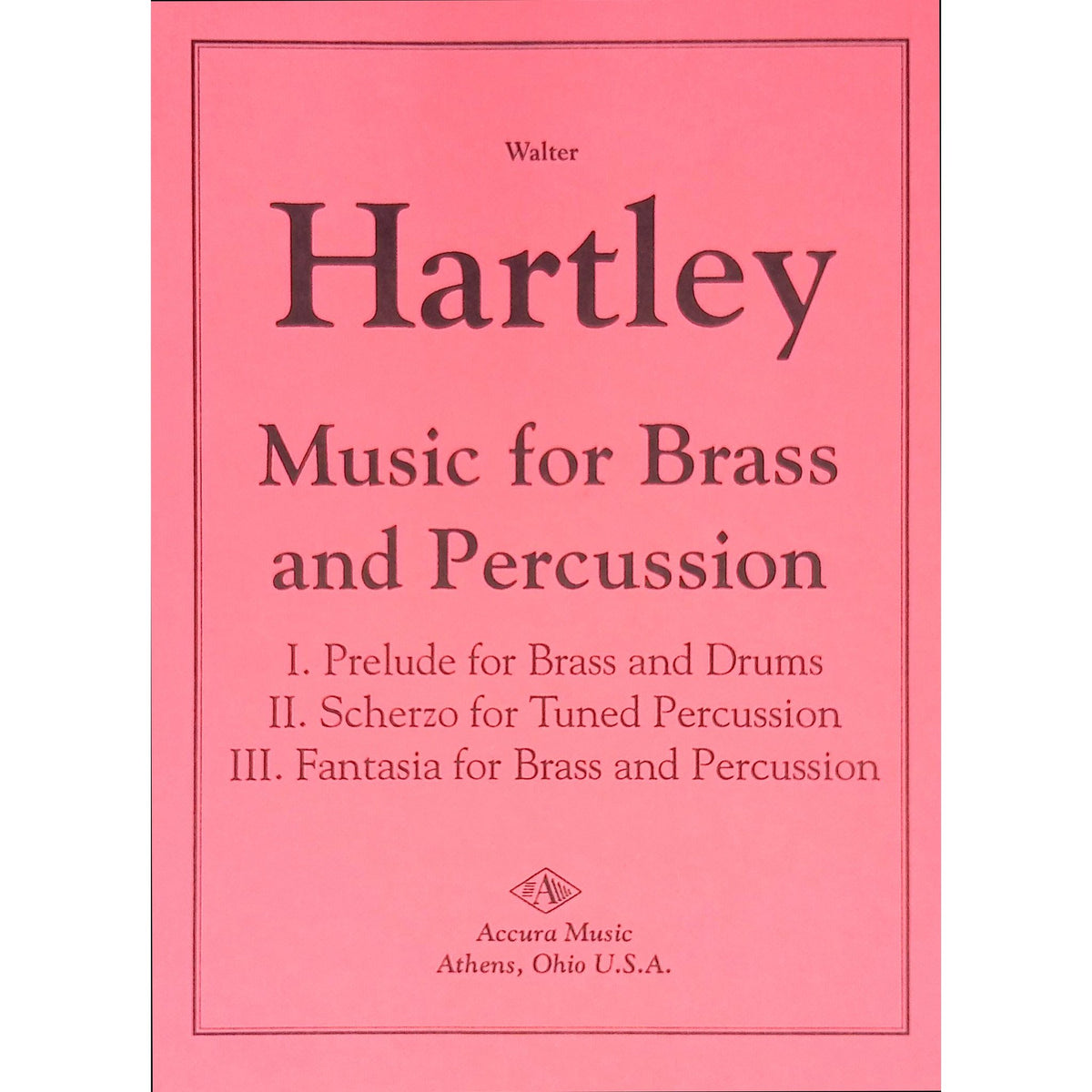 Music For Brass and Percussion by Walter Hartley