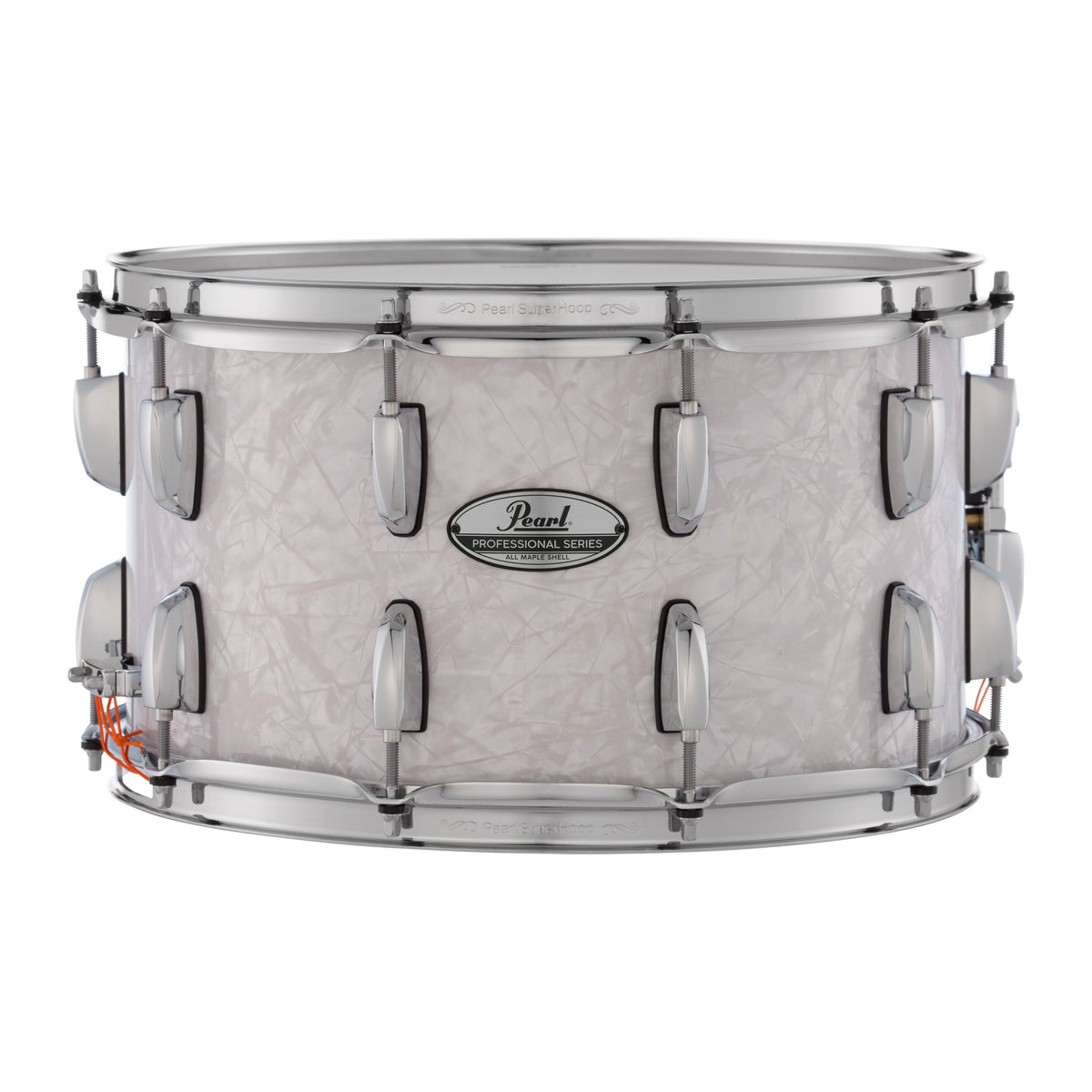 Pearl Professional Maple Snare Drum - 14" x 8" - White Marine Pearl - Image 1