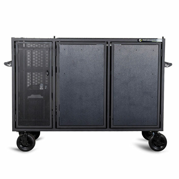 Performance Carts - Energy Series Double Mixer Cart with Side Compartment for Ecoflow Power Station & 4096Wh Ecoflow Delta Pro 3 Portable Power Station