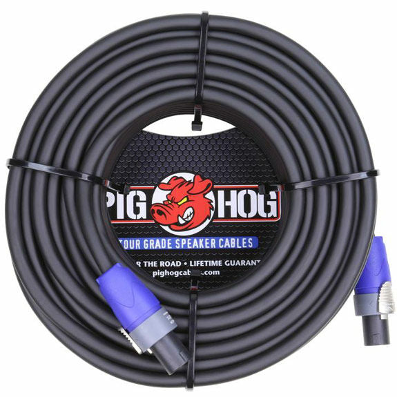 Pig Hog 100' 14 Gauge Speaker Cable speakon to speakon