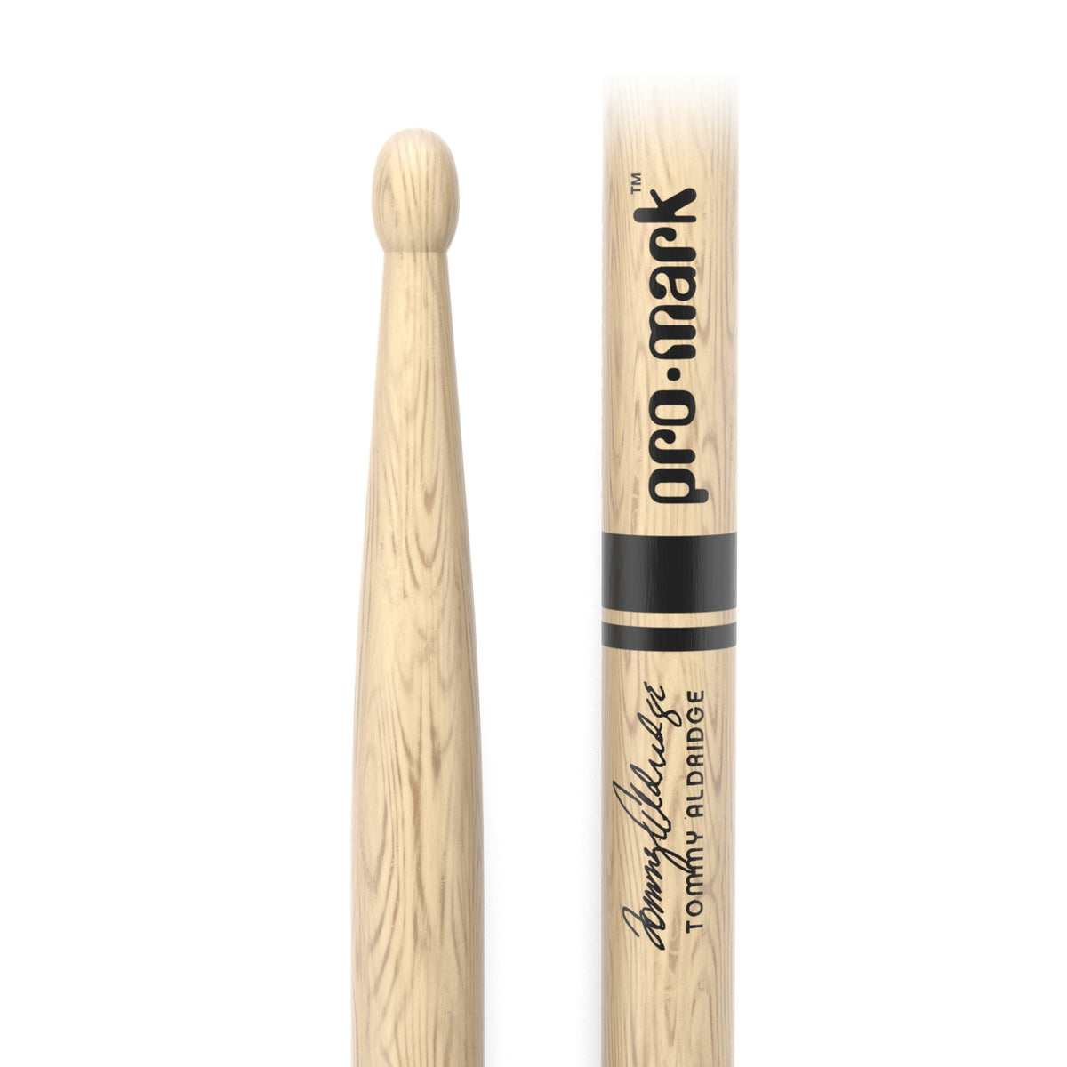 Promark PW2SW Japanese Oak Tommy Aldridge 2S Wood Tip Drumsticks - Image 2