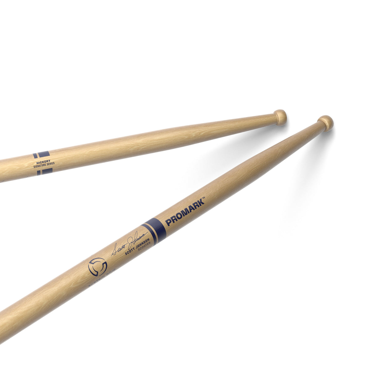 Promark System Blue Scott Johnson DC27 Scooters Drumsticks - Image 1
