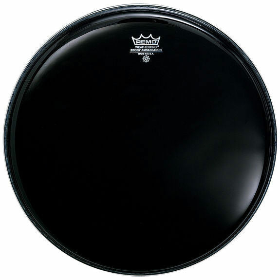 Remo 22" Ambassador Ebony Marching Bass Drum Head (Small Crown Logo)