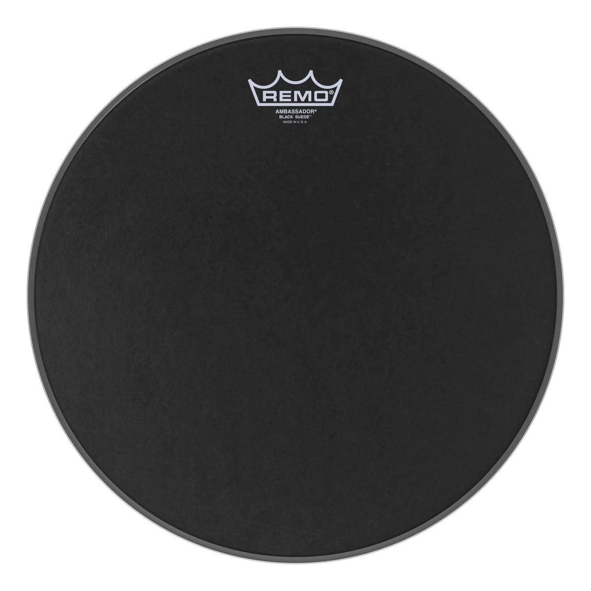Remo Ambassador Black Suede Drumhead - 14"