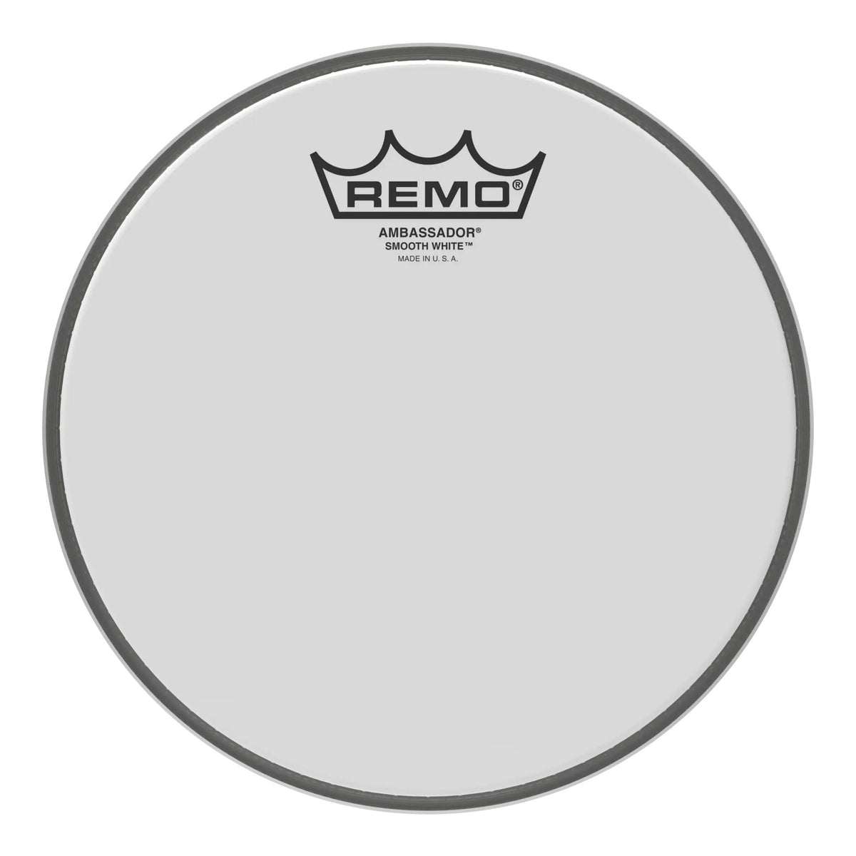 Remo Ambassador Smooth White Drumhead - 8"