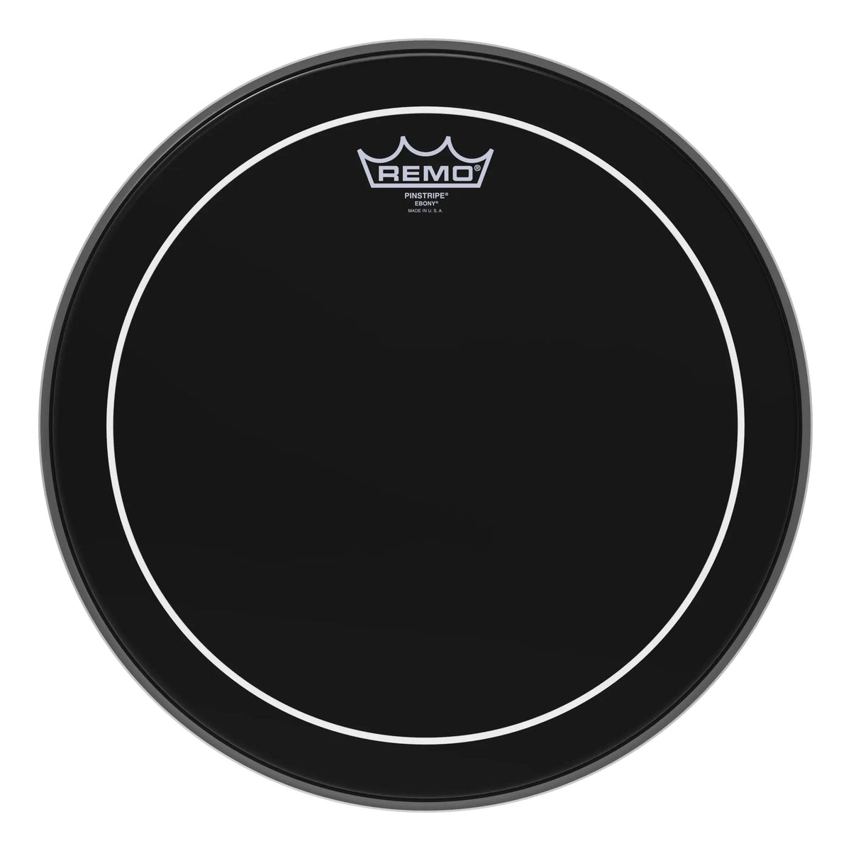 Remo Pinstripe Ebony Drumhead - 14"