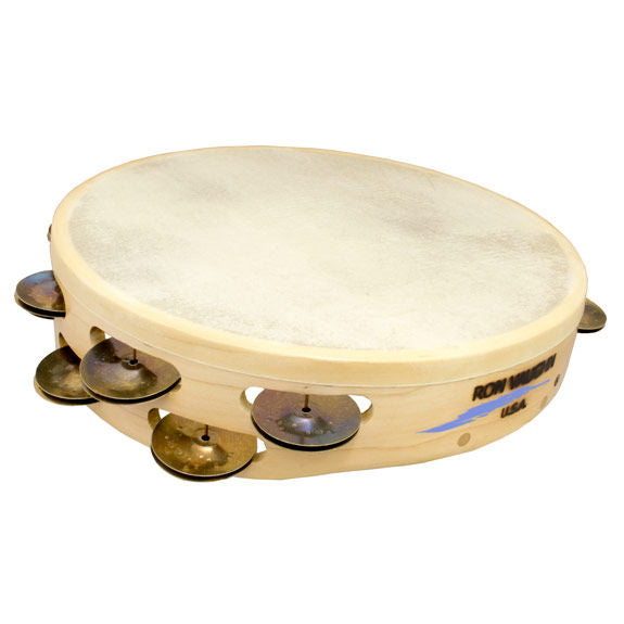 Ron Vaughn 10" Hammered German Silver Concert Tambourine