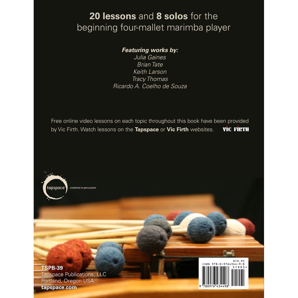 Sequential Studies for Four-Mallet Marimba Level 1 by Julia Gaines Back Cover