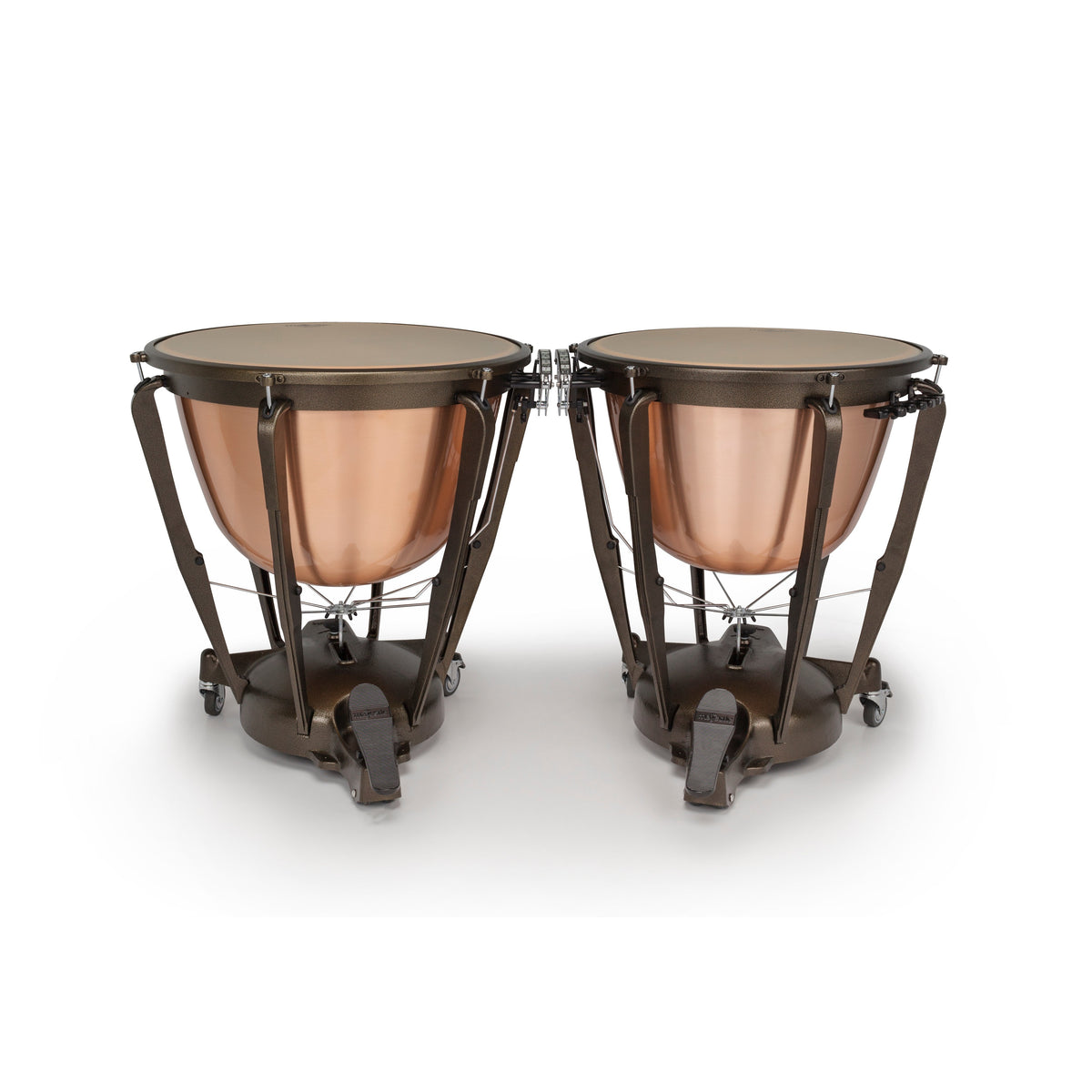 Set of 2 Majestic Symphonic Series Polished Copper Timpani - 26"/29" - Image 2
