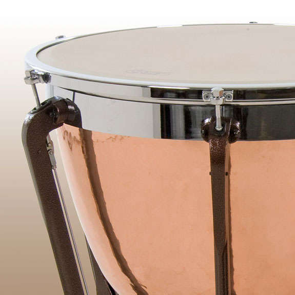 Set of 4 Adams Pro Gen II Hammered Cambered Copper Timpani with Fine Tuners (23/26/29/32)