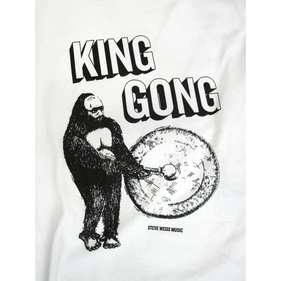 Steve Weiss Music White King Gong T-Shirt - Large