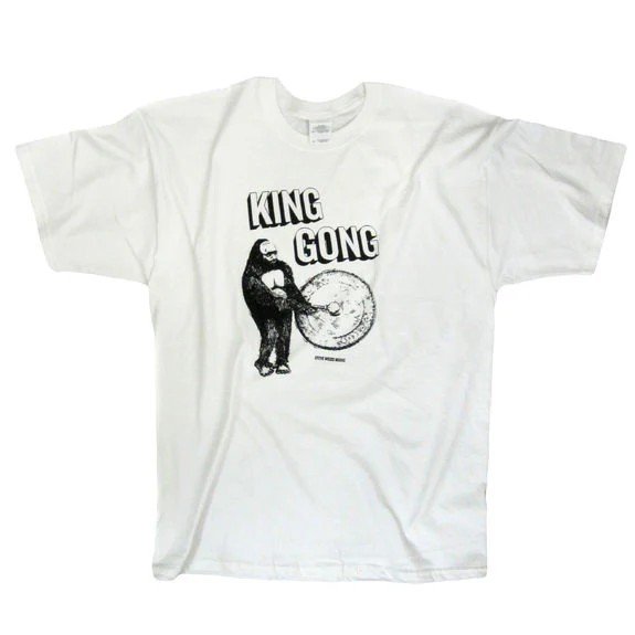Steve Weiss Music King Gong T Shirt White Triple X Large