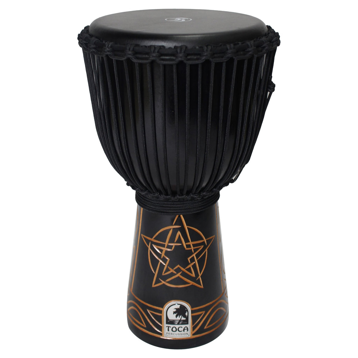 Toca Sully Erna Black Mamba Wood Rope Tuned Djembe 12"
