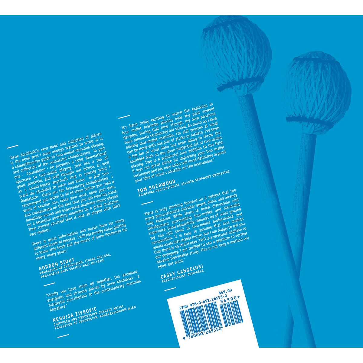 Two by Gene Koshinski Back Cover