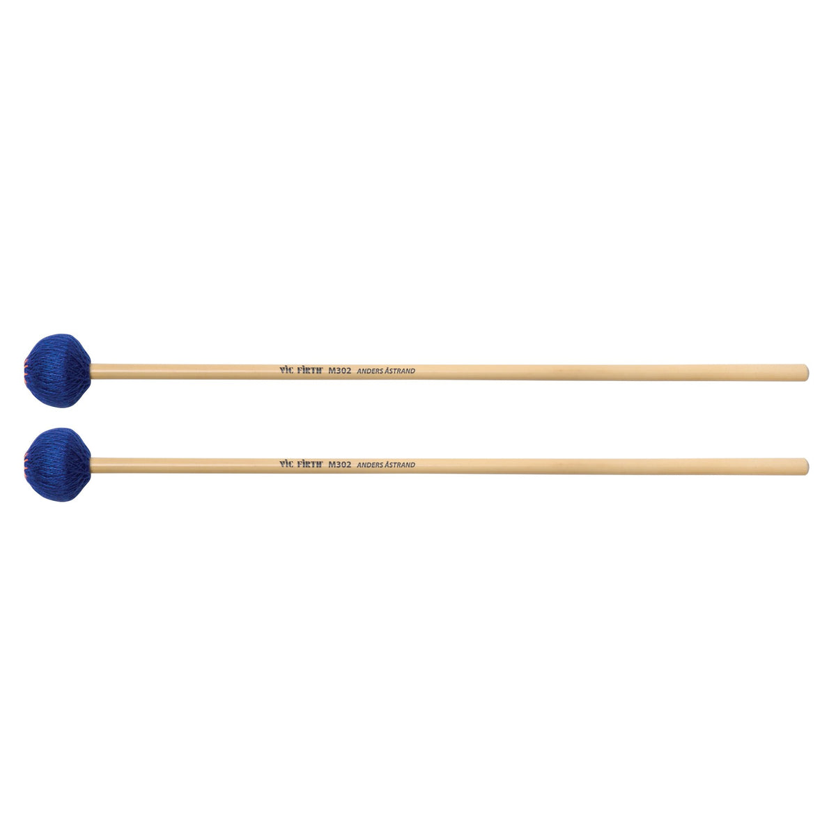 Vic Firth Anders Astrand Blue Series M302 Medium Keyboard Mallets - Image 1