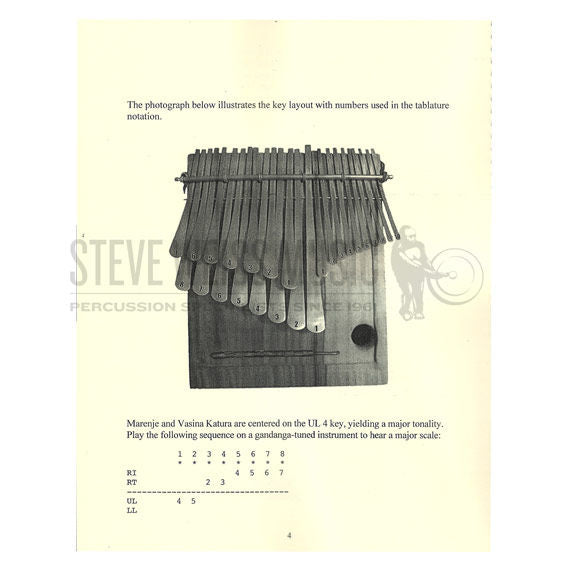 Williams-Tablature Transcription For Mbira Dzavadzimu Vol. 3