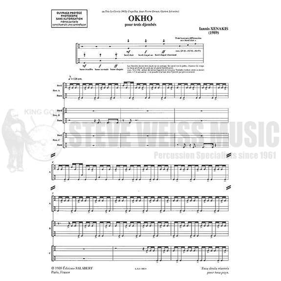 Xenakis-Okho (S-n3)-3 Djembes