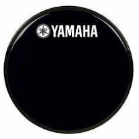 30" Yamaha Logo Ebony Marching Bass Drum Head