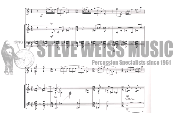 Zivkovic-Concerto No. 2 for Marimba Op. 25 (SP)-M/PN Red.